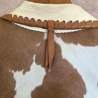Fort Grizzly Genuine Leather/Cow Hide Cowboy Jacket
