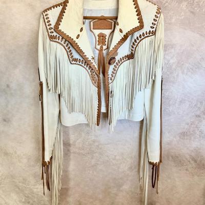 Fort Grizzly Genuine Leather/Cow Hide Cowboy Jacket