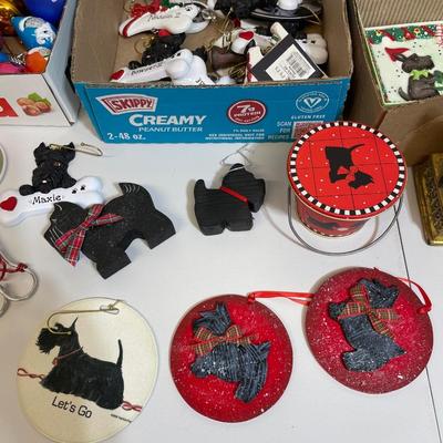 Huge Dog Christmas Holiday Ornaments Lot