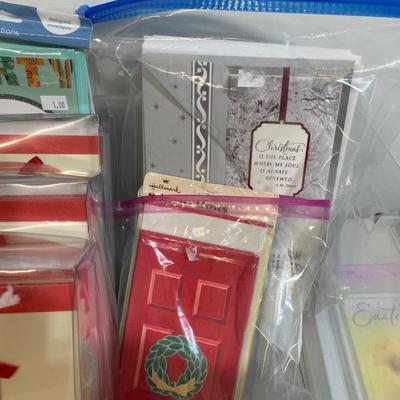 Large Holiday and More Stationary Lot with Bin
