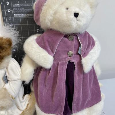 Boyd’s Bears Plush Lilac and Cream Coats