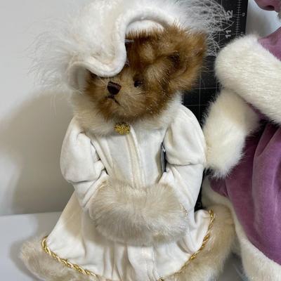 Boyd’s Bears Plush Lilac and Cream Coats