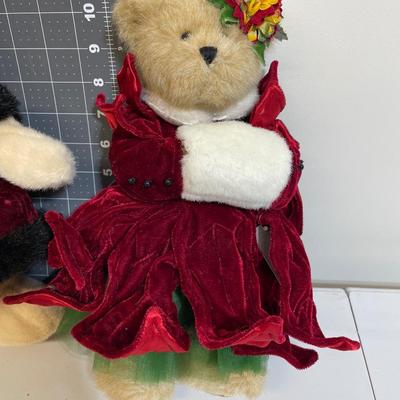 Boyd’s Bears Plush Red Coats and Muff