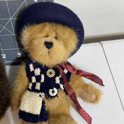 Boyd’s Bears Plush Faux Fur Coat and smaller bear