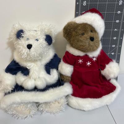 Boyd’s Bears Plush Winter Bears with Fancy Coats