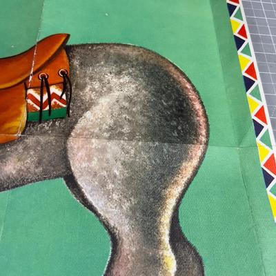 Sale Photo Thumbnail #581: Poster only Missing his tail. Good Condition. Vintage! 