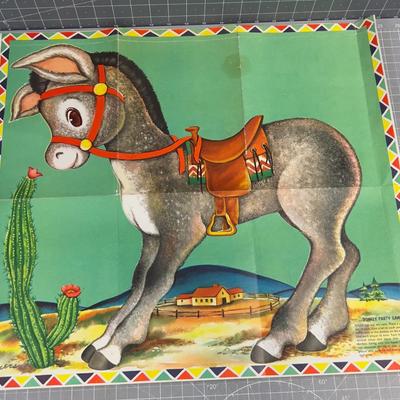 Sale Photo Thumbnail #579: Poster only Missing his tail. Good Condition. Vintage! 
