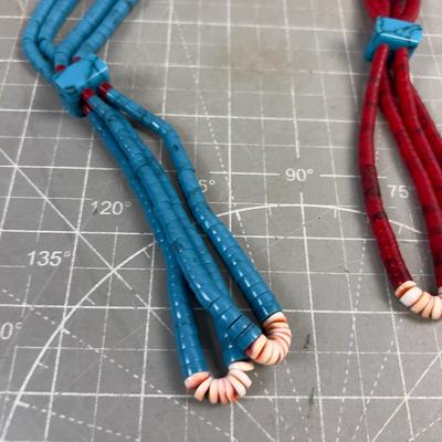 Sale Photo Thumbnail #614: Replica Native American Beads we believe they are plastic. 