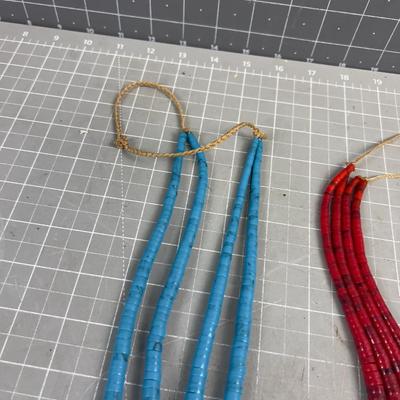 Sale Photo Thumbnail #616: Replica Native American Beads we believe they are plastic. 