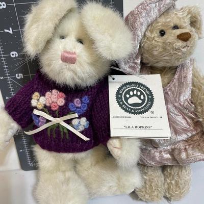 Boyd’s Bears Plush Rabbit and Bear