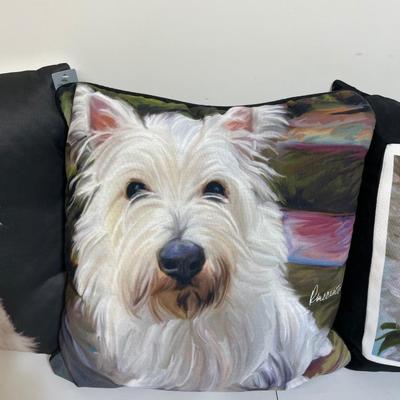 3 Dog Decor Pillows