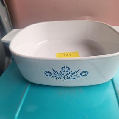 Sale Photo Thumbnail #566: Corning Ware A-2-B Casserole - No Lid - 2 qt. Blue cornflower.  This is an 8x8 dish