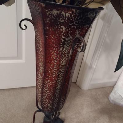 Metal Floor Vase
