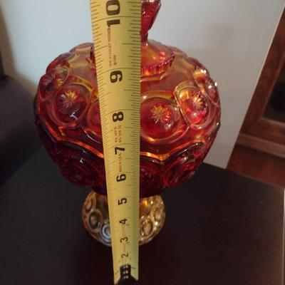 Vintage L.E. Smith Moon and Star Candy Dish