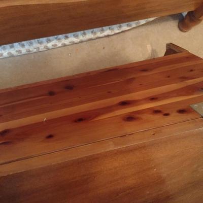 Cedar Wood Blanket Chest (No Contents)