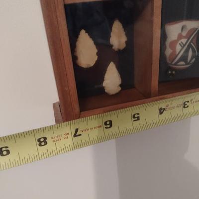Genuine Native American Sand Art Shadowbox Wall Clock
