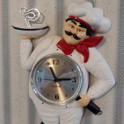 Kitchen Chef Wall Clock