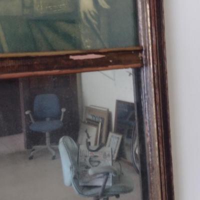 Vintage Picture Frame Mirror- Approx 7 1/2" x 29 3/4"