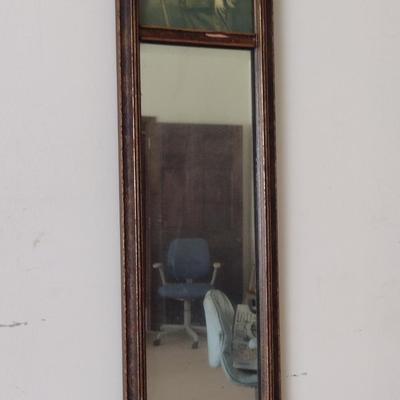 Vintage Picture Frame Mirror- Approx 7 1/2" x 29 3/4"