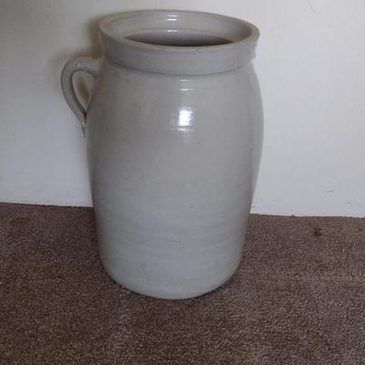 Glazed Pottery Jug- Approx 14 1/4" Tall