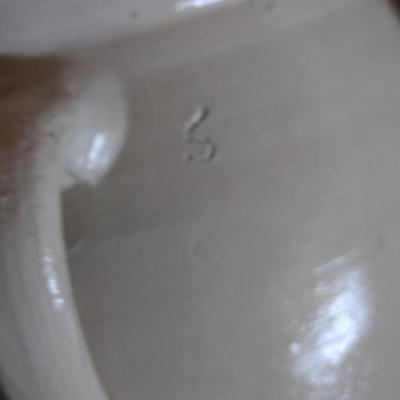 Glazed Pottery Jug- Approx 14 1/4" Tall