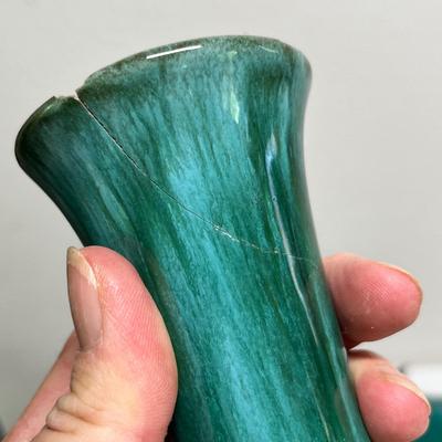 Lot 293 60s slag glaze pieces