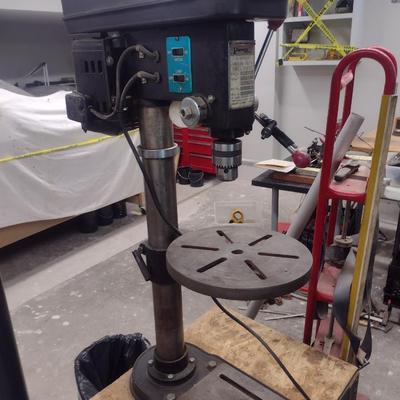 Guardian Power 5 Speed Heavy Duty Drill Press on Rolling Work Stand