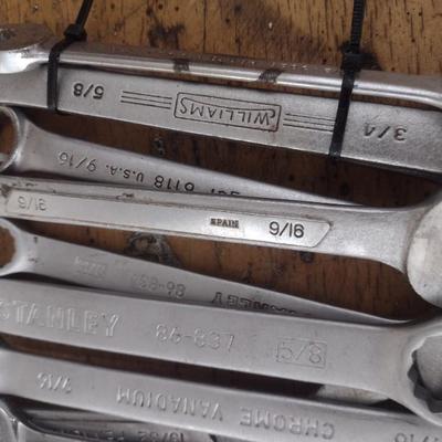 Collection of Open/Box End Hand Wrenches Various Sizes (#2)