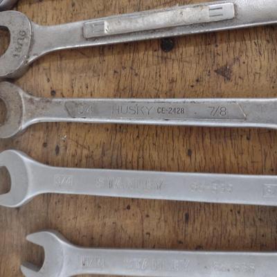 Assortment of Large Sized Open/Box End Hand Wrenches (#3)