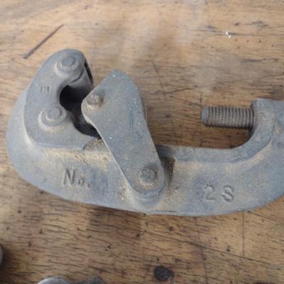Pair of Industrial Metal Pipe Cutters