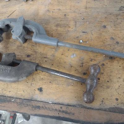Pair of Industrial Metal Pipe Cutters