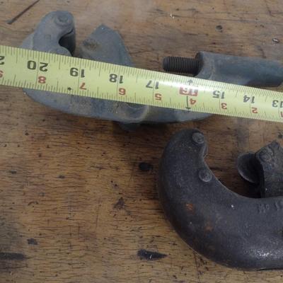 Pair of Industrial Metal Pipe Cutters