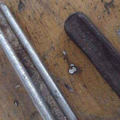 Pair of Heavy-Duty Vintage Wide Grip Pipe Wrenches
