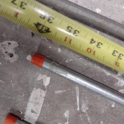 Set of Five Pipe Wood Clamps Various Lengths