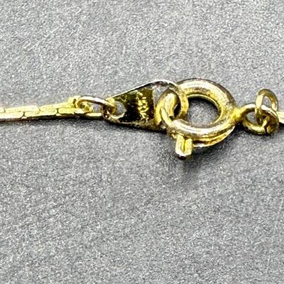 Sale Photo Thumbnail #528: 16 Inch Chain with Spring Ring Clasp. Marked Korea. Good condition
