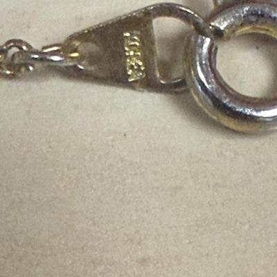 Sale Photo Thumbnail #530: 16 Inch Chain with Spring Ring Clasp. Marked Korea. Good condition