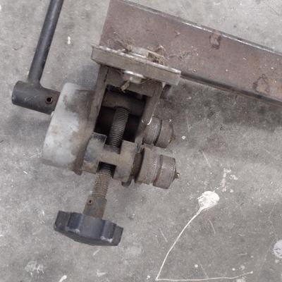 Manual Tin or Tube Three Wheel Roller/Bender with Hitch Attachment