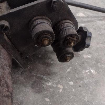 Manual Tin or Tube Three Wheel Roller/Bender with Hitch Attachment