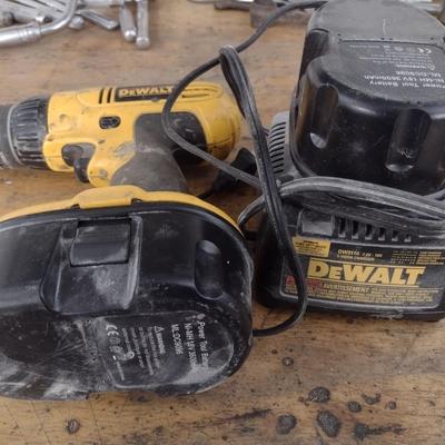 DeWalt 18V Drill with Charger and Battery