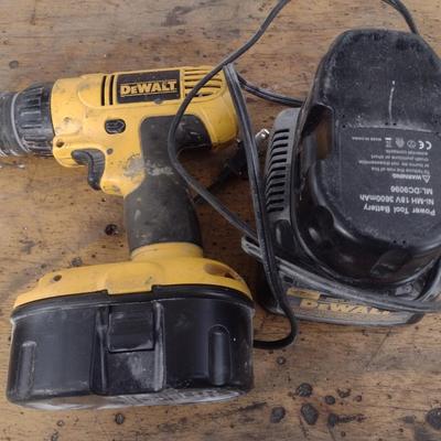 DeWalt 18V Drill with Charger and Battery