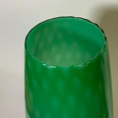 LOT 74: Vintage Empoli Style Art Glass Vase
