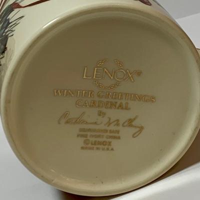 LOT 75: Lenox Winter Greeting Collection - Casserole Dish with Lid, Thermal Carafe, Mugs and Spoon Rest and a Silver Lenox Christmas Tree...