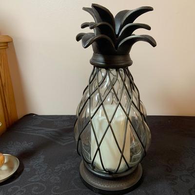 LOT 78: Candle Holders, Candle Sticks and Lace House Placemat