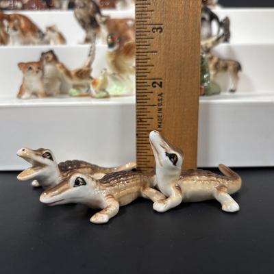 LOT 110: Wildlife Miniatures: Alligators, Bears, Lions, Pheasant and More