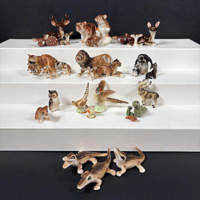 LOT 110: Wildlife Miniatures: Alligators, Bears, Lions, Pheasant and More