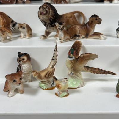 LOT 110: Wildlife Miniatures: Alligators, Bears, Lions, Pheasant and More