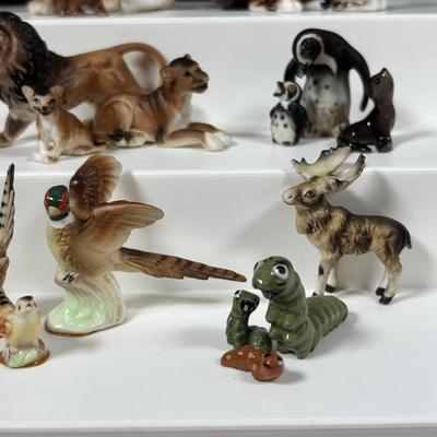 LOT 110: Wildlife Miniatures: Alligators, Bears, Lions, Pheasant and More