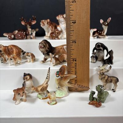 LOT 110: Wildlife Miniatures: Alligators, Bears, Lions, Pheasant and More