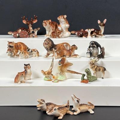 LOT 110: Wildlife Miniatures: Alligators, Bears, Lions, Pheasant and More