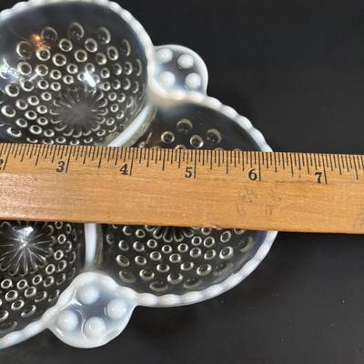 LOT 113: Vintage Etched Crystal & Weighted Sterling Silver Salt/Pepper Shakers, Opalescent Hobnail, Imperial Milk Glass, Pressed...